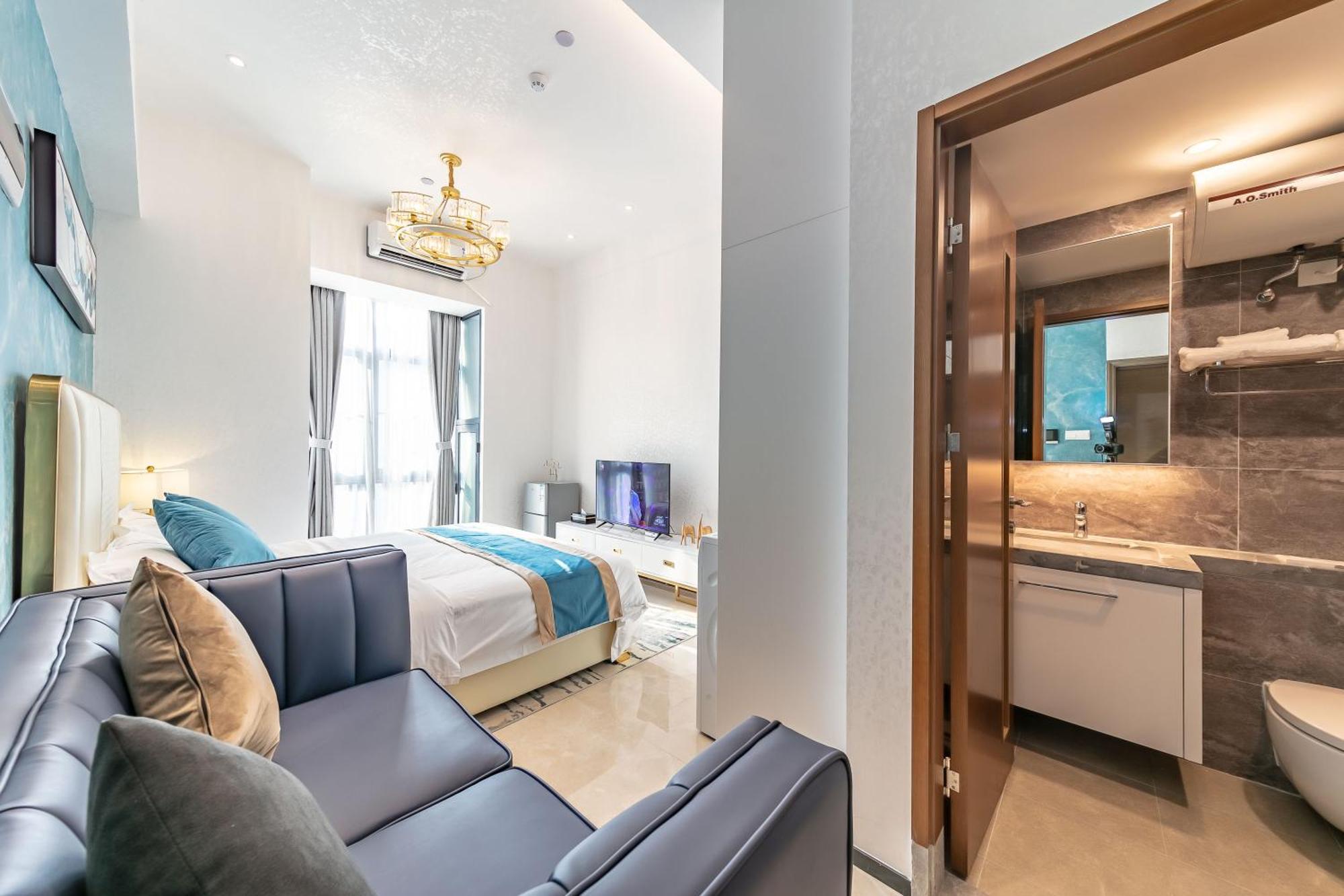 Boruisi Plaza Residence Apartment - Shenzhen Futian Convention & Exhibition Center Buitenkant foto